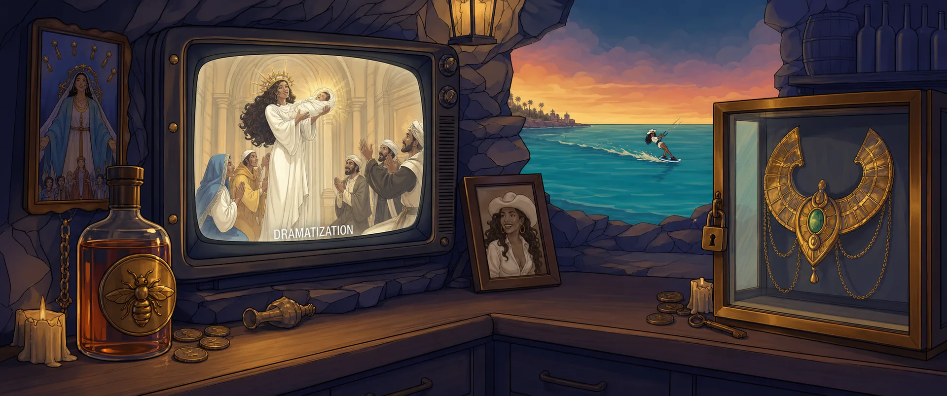 The founding night: the infant carried to the black pool
